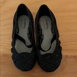 Mini Melissa x Jason Wu Black Kids Dress Shoes